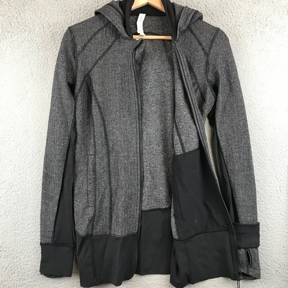 Lululemon Daily Practice Jacket full zip Hooded size 8 - Picture 3 of 12